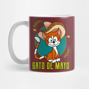 Cinco De Mayo Mexican Gato Funny Cat Lover Mug